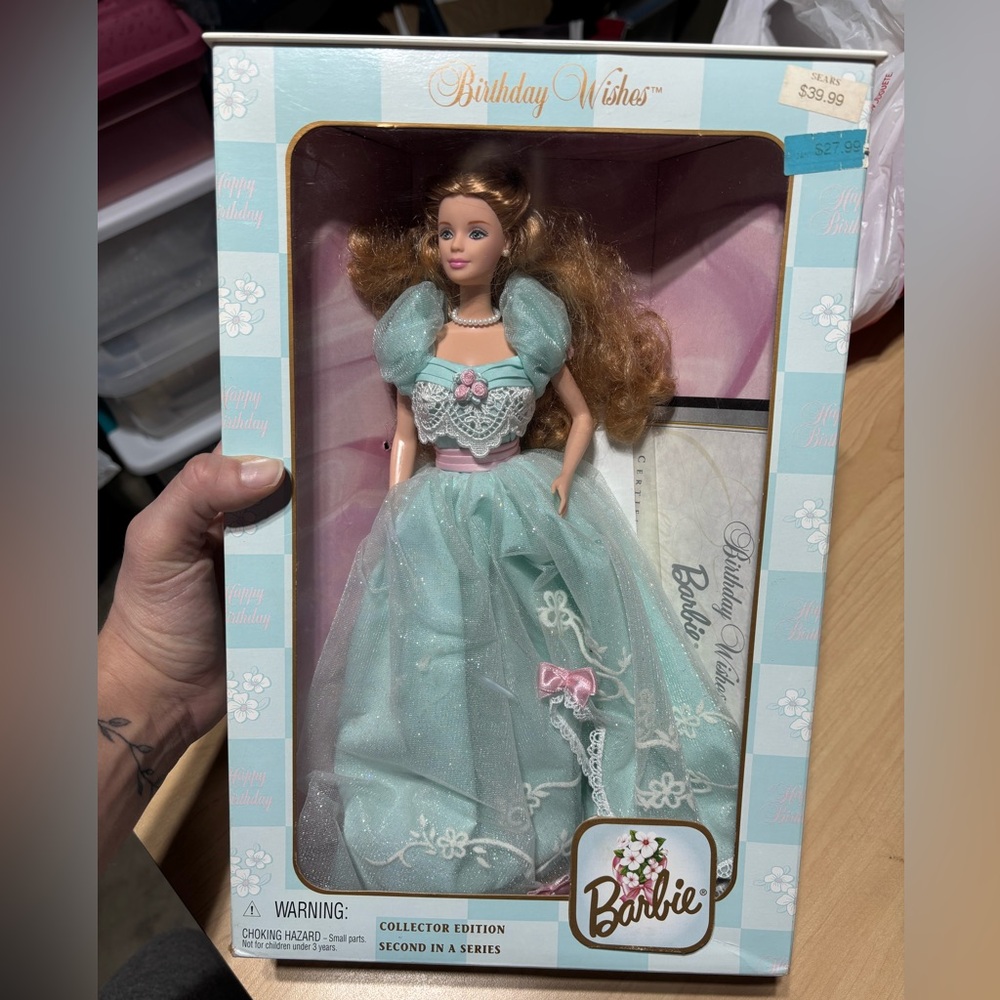 1999 Mattel Birthday Wishes Barbie Collection Edition Second In a Series.